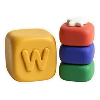 Three stacked letter blocks with a star on top.